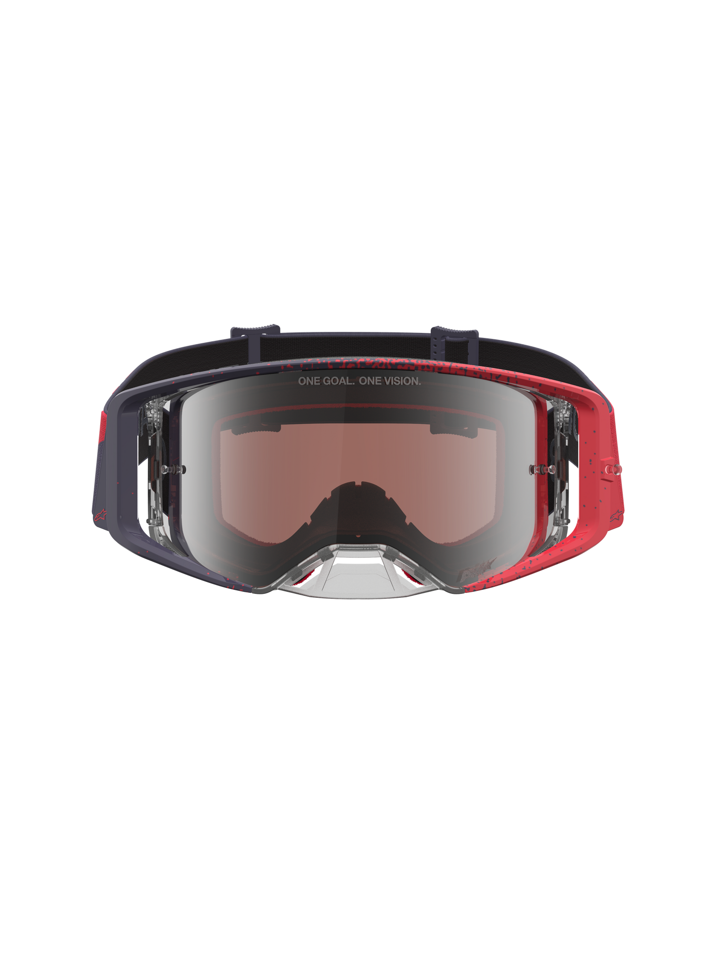 Alpinestars Supertech Hiten Veiligheidsbril Zwart Rood Mirror Zilver One Size