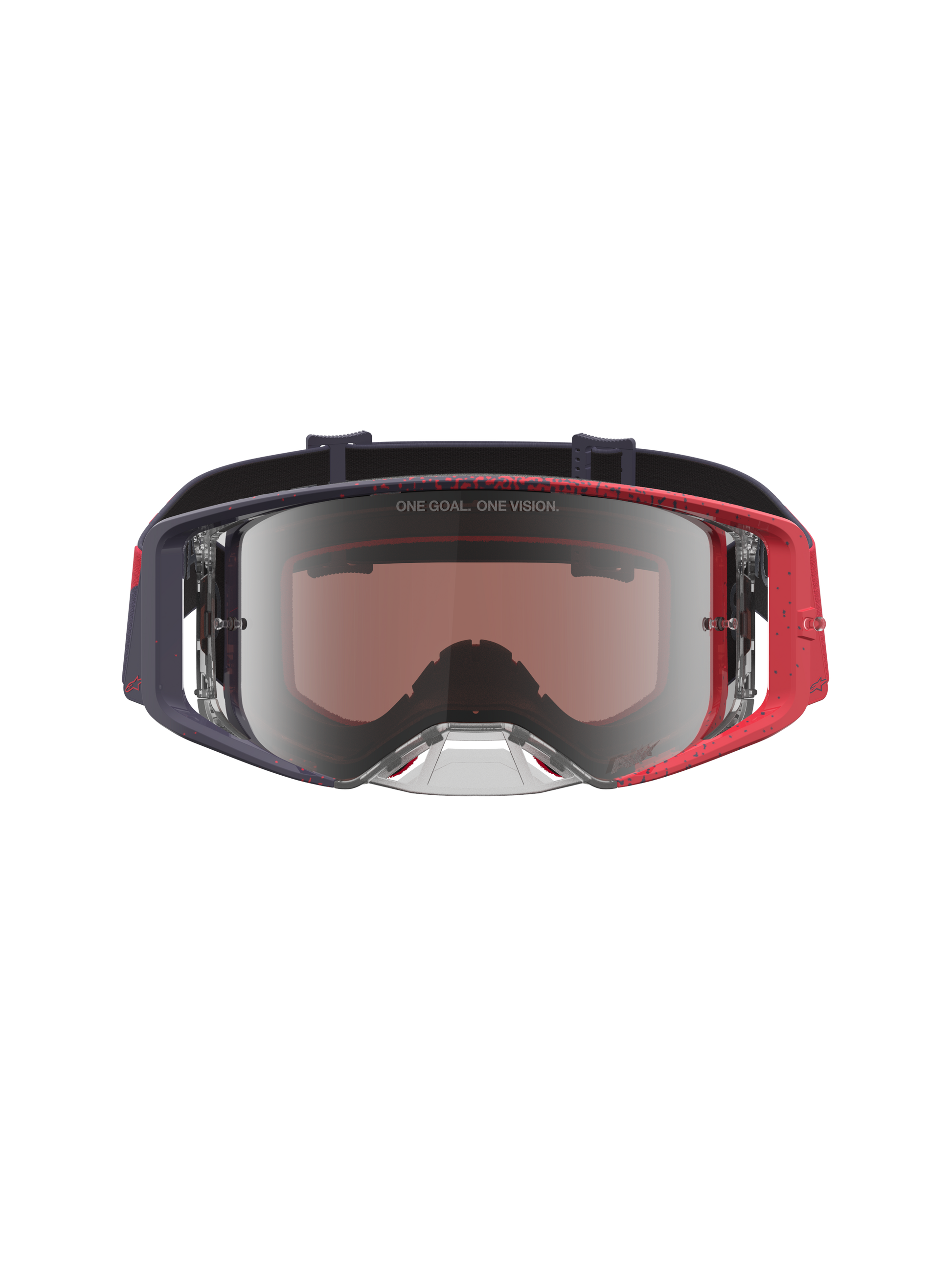 Alpinestars Supertech Hiten Veiligheidsbril Zwart Rood Mirror Zilver One Size