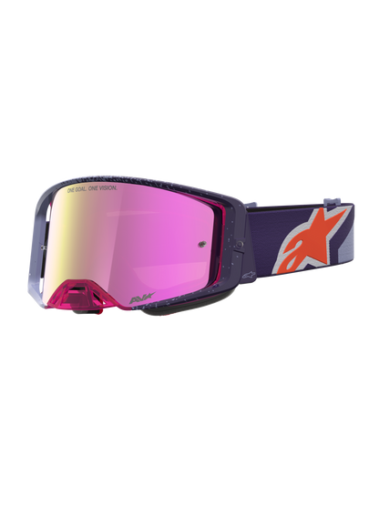 Alpinestars Supertech Hiten Veiligheidsbril One Size Purple Red Mirror Pink
