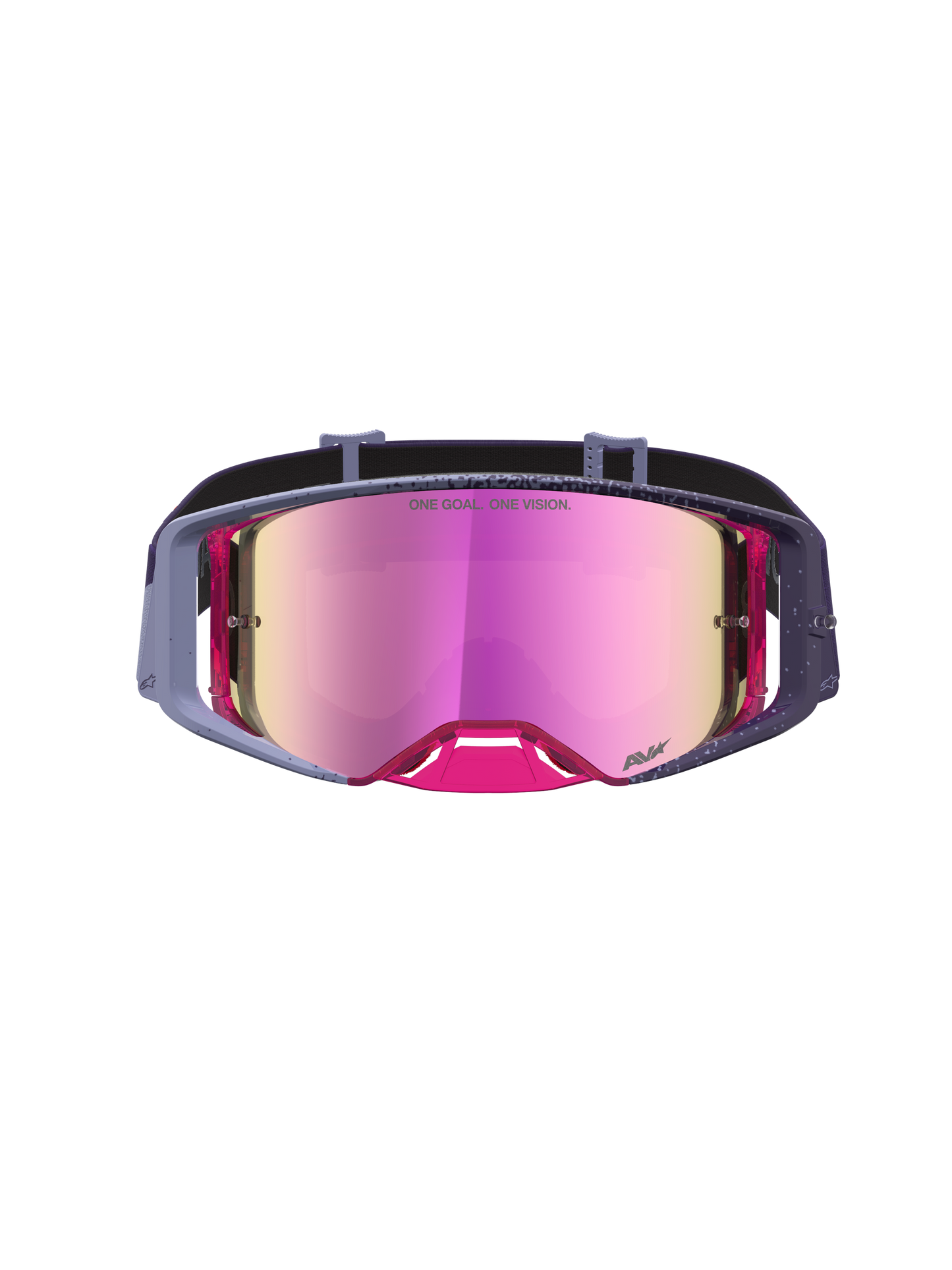 Alpinestars Supertech Hiten Veiligheidsbril One Size Purple Red Mirror Pink