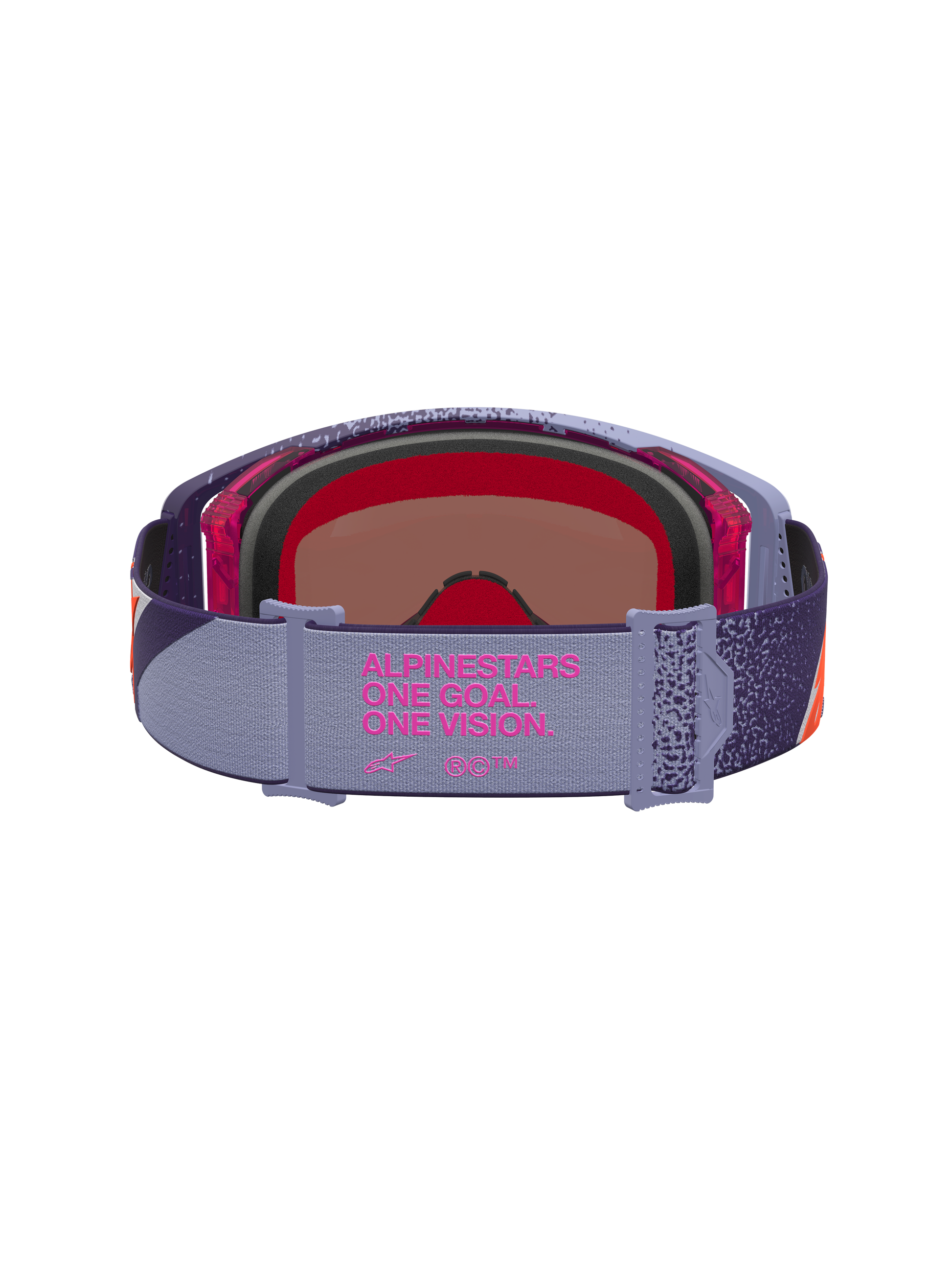 Alpinestars Supertech Hiten Veiligheidsbril One Size Purple Red Mirror Pink