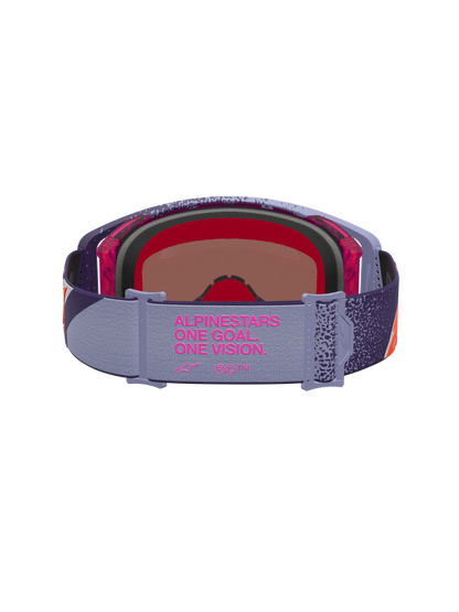 Alpinestars Supertech Hiten Veiligheidsbril One Size Purple Red Mirror Pink