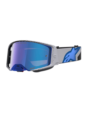 Alpinestars Supertech Hiten Safety Glasses One Size Black Blithe Blue Mirror Blue
