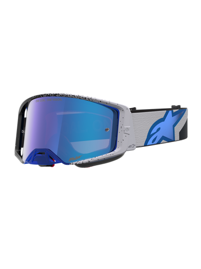 Alpinestars Supertech Hiten Veiligheidsbril One Size Black Blithe Blue Mirror Blue