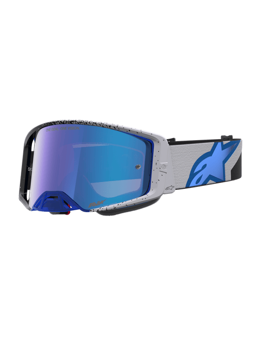 Alpinestars Supertech Hiten Veiligheidsbril One Size Black Blithe Blue Mirror Blue - MxProStoreParts