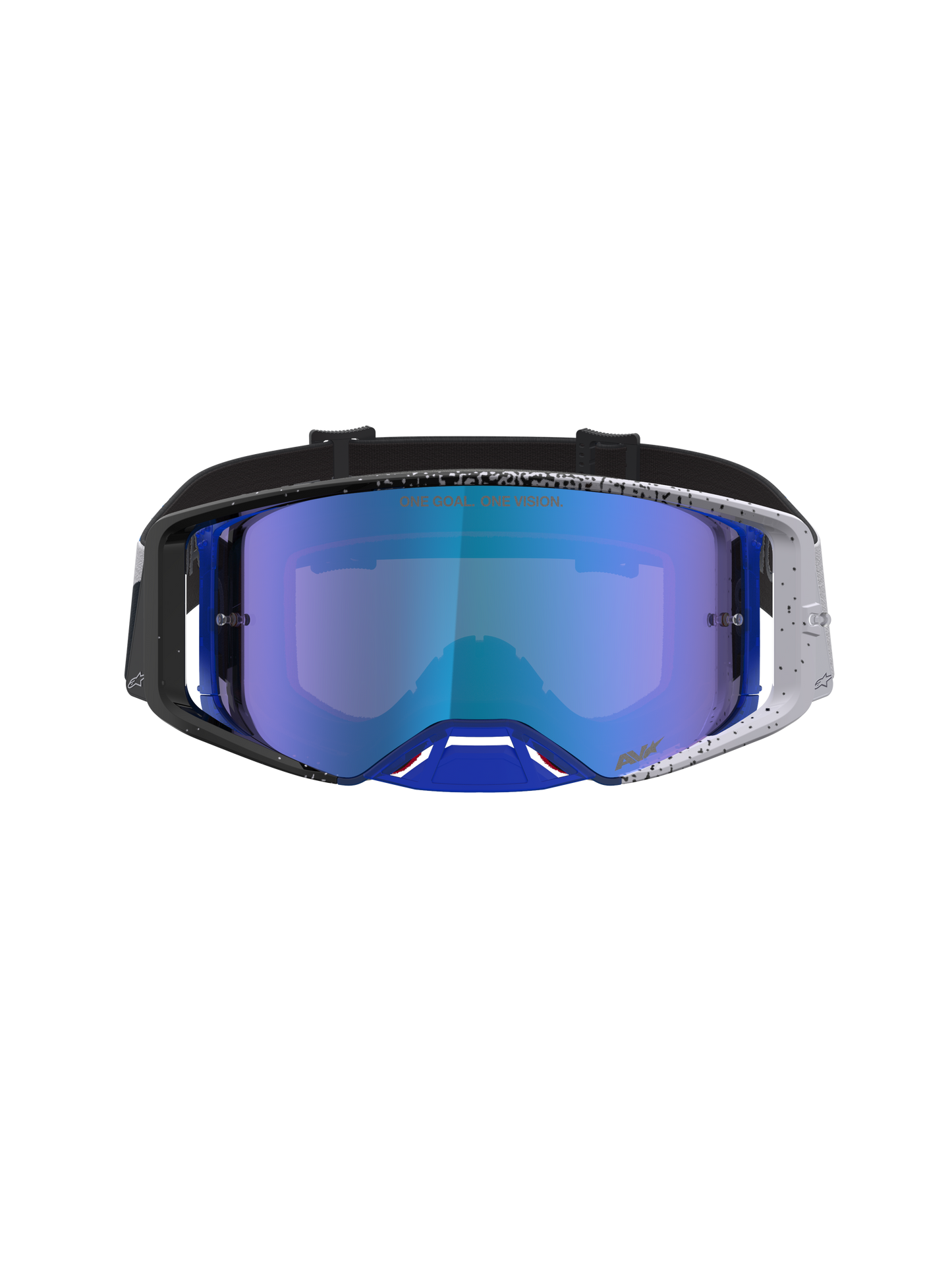 Alpinestars Supertech Hiten Veiligheidsbril One Size Black Blithe Blue Mirror Blue