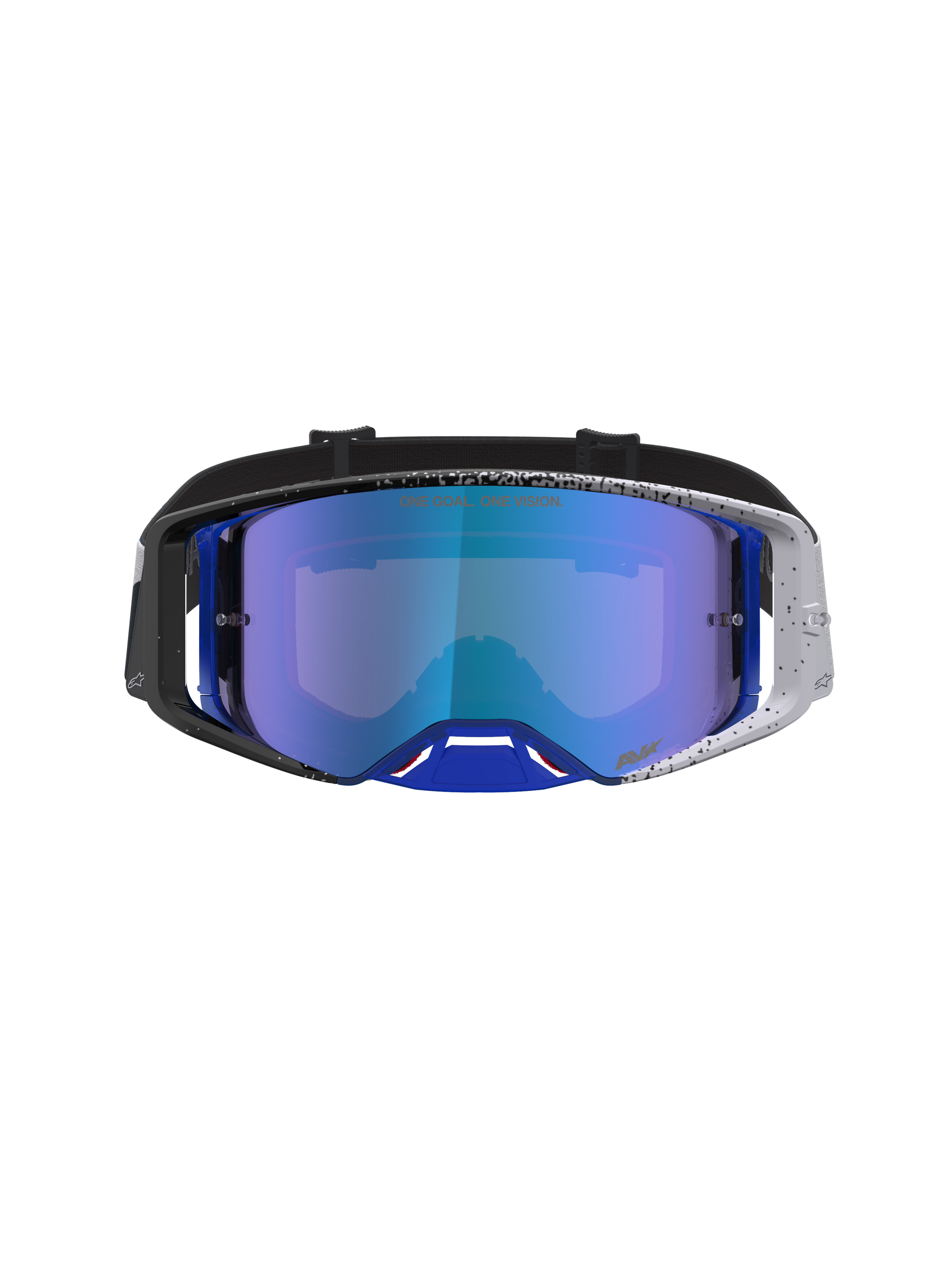 Alpinestars Supertech Hiten Veiligheidsbril One Size Black Blithe Blue Mirror Blue