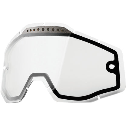 100% Clear lens Vented Dual Pane voor racecraft/accuri/strata