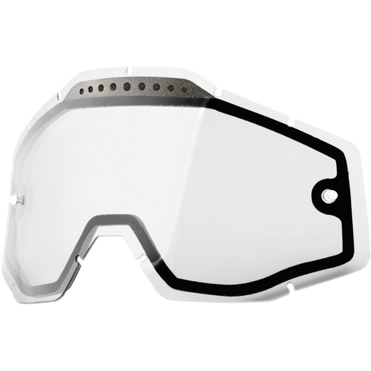 100% Clear lens Vented Dual Pane voor racecraft/accuri/strata