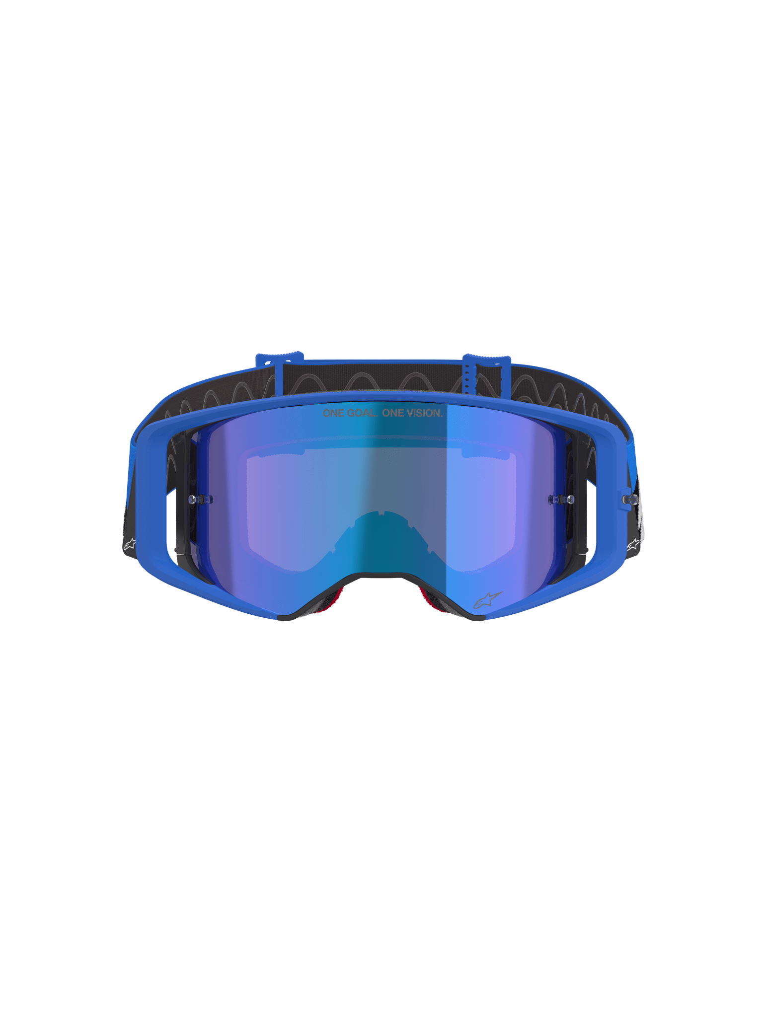 Alpinestars Supertech Stream Schutzbrille Einheitsgröße blaue Spiegellinse - MxProStoreParts