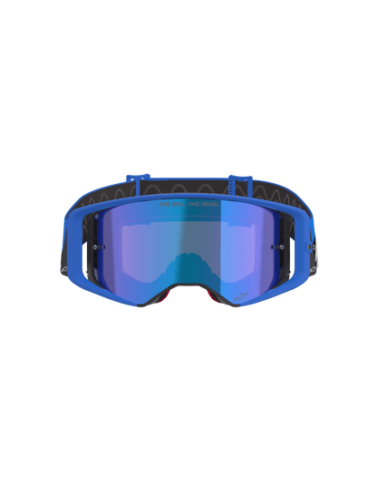 Alpinestars Supertech Stream Schutzbrille Einheitsgröße blaue Spiegellinse - MxProStoreParts