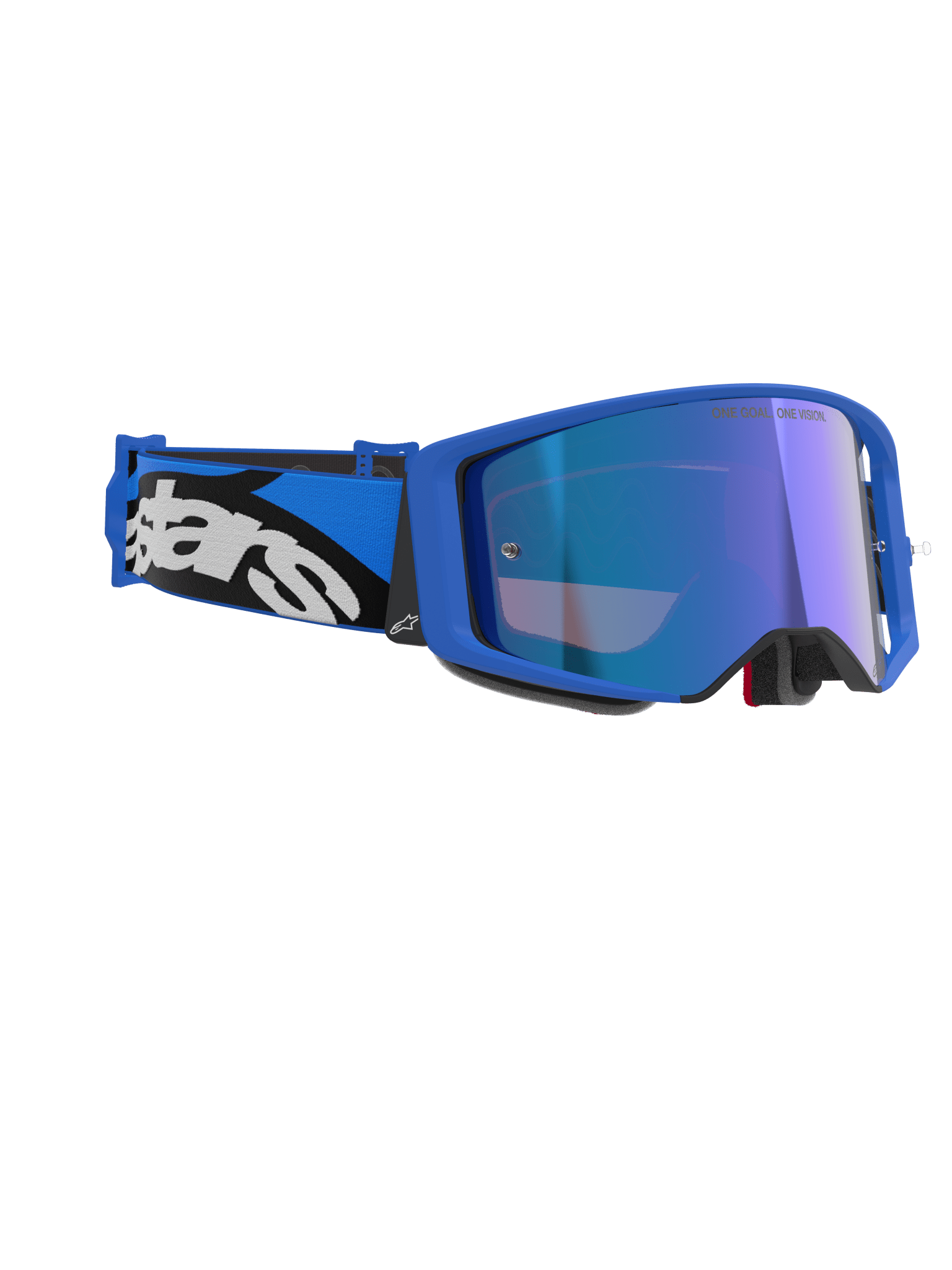 Alpinestars Supertech Stream Schutzbrille Einheitsgröße blaue Spiegelscheibe - MxProStoreParts