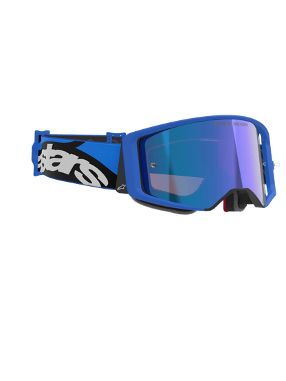 Alpinestars Supertech Stream Schutzbrille Einheitsgröße blaue Spiegelscheibe - MxProStoreParts
