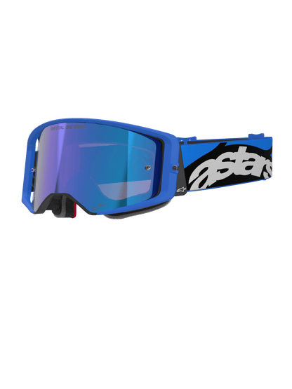 Alpinestars Supertech Stream Schutzbrille Einheitsgröße Blaue Verspiegelte Linse - MxProStoreParts