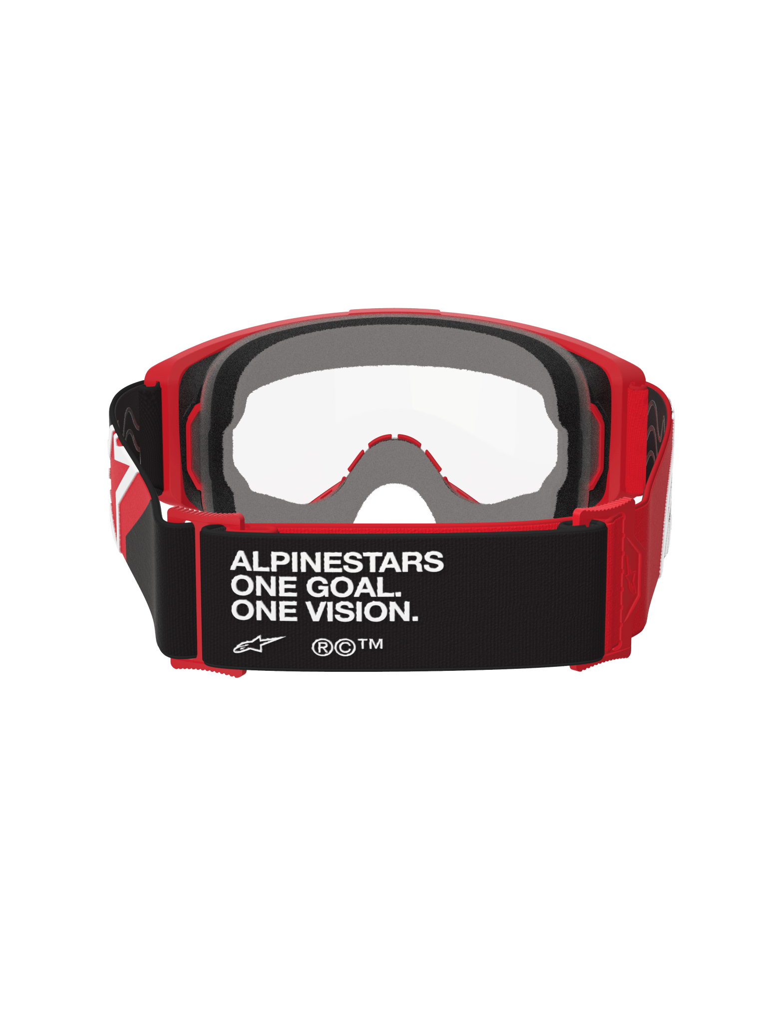 Alpinestars Vision Schutzbrille OTG Rot Schwarz Weiß Klar - MxProStoreParts