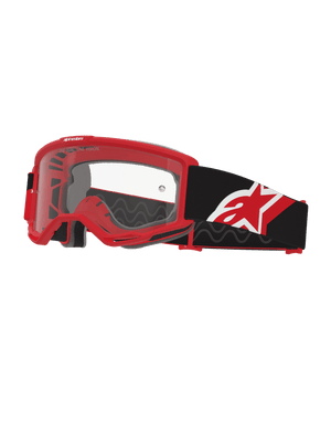 Alpinestars Vision Lunettes de sécurité OTG Rouge Noir Blanc Clair
