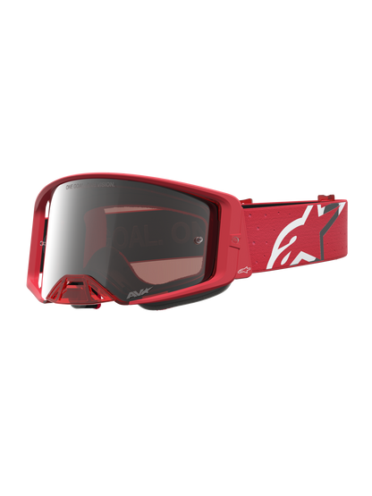 Alpinestars Supertech Vesta Veiligheidsbril Rood Fluo Chrome Mirror Zilver One Size