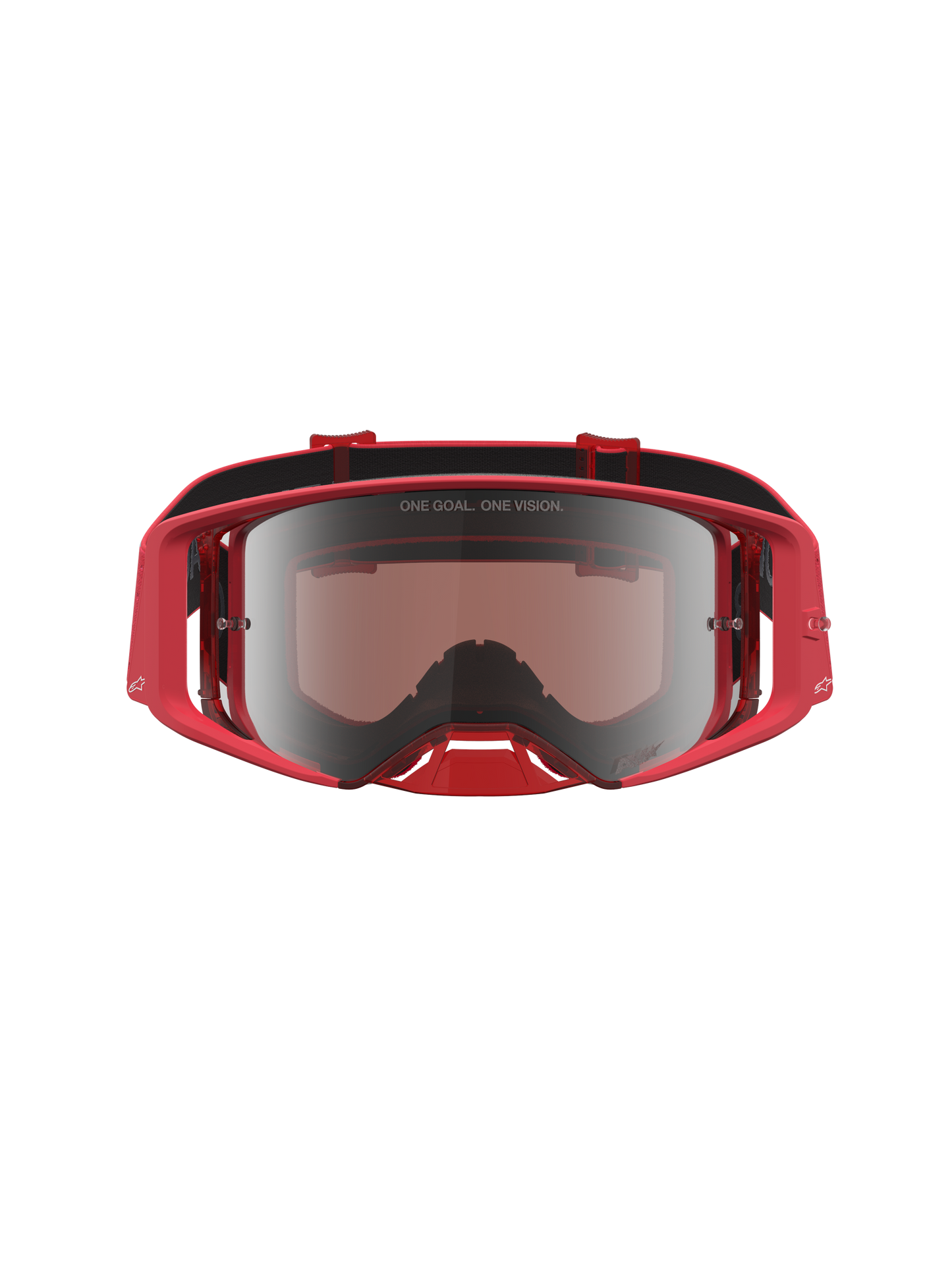 Alpinestars Supertech Vesta Veiligheidsbril Rood Fluo Chrome Mirror Zilver One Size