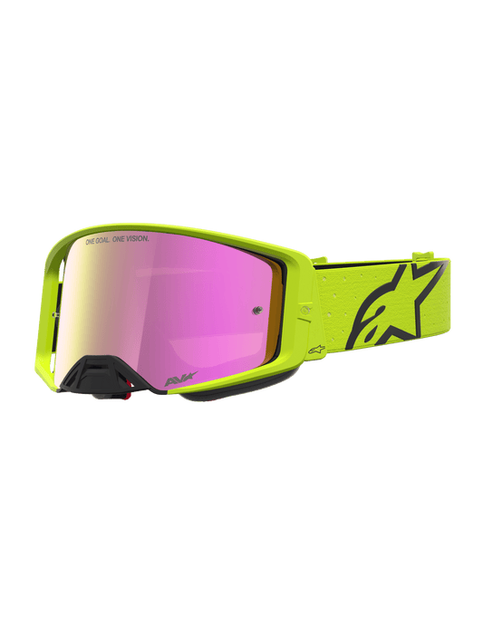 Alpinestars Supertech Vesta Veiligheidsbril One Size Yellow Fluo Black Mirror Red - MxProStoreParts