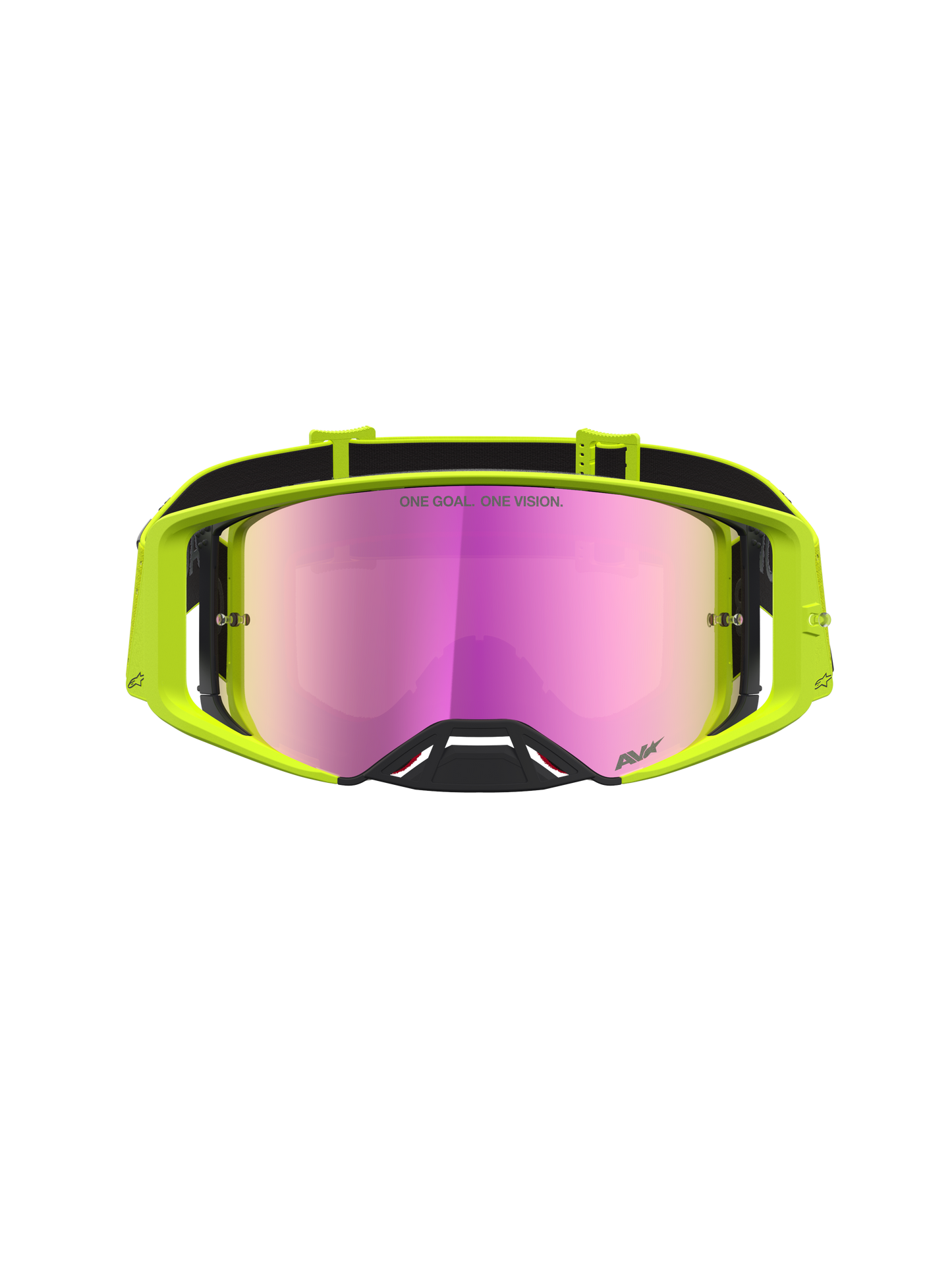 Alpinestars Supertech Vesta Veiligheidsbril One Size Yellow Fluo Black Mirror Red