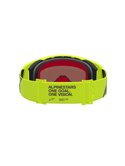 Alpinestars Supertech Vesta Veiligheidsbril One Size Yellow Fluo Black Mirror Red