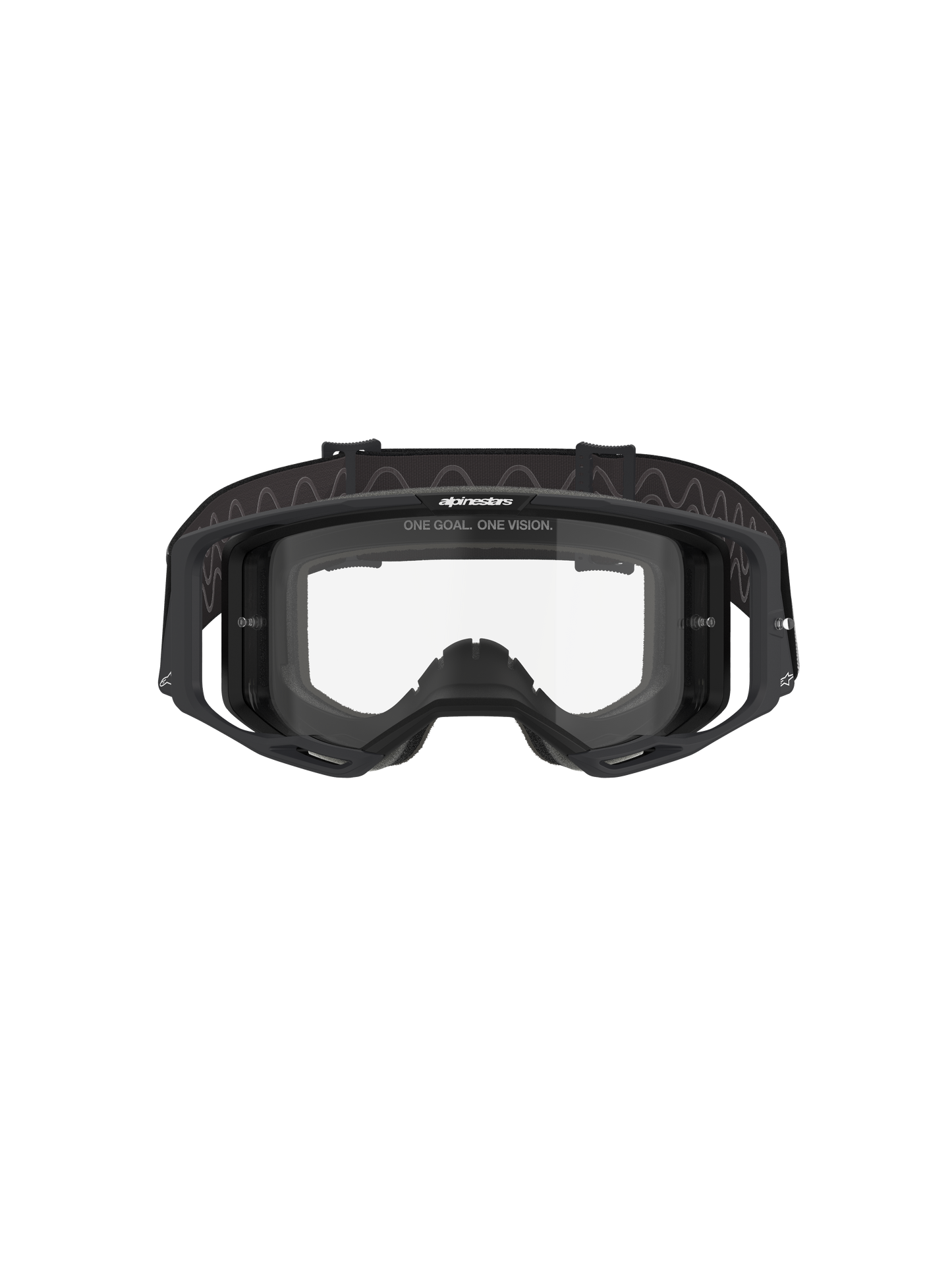 Alpinestars Vision 8 Corp Veiligheidsbril Zwart Helder