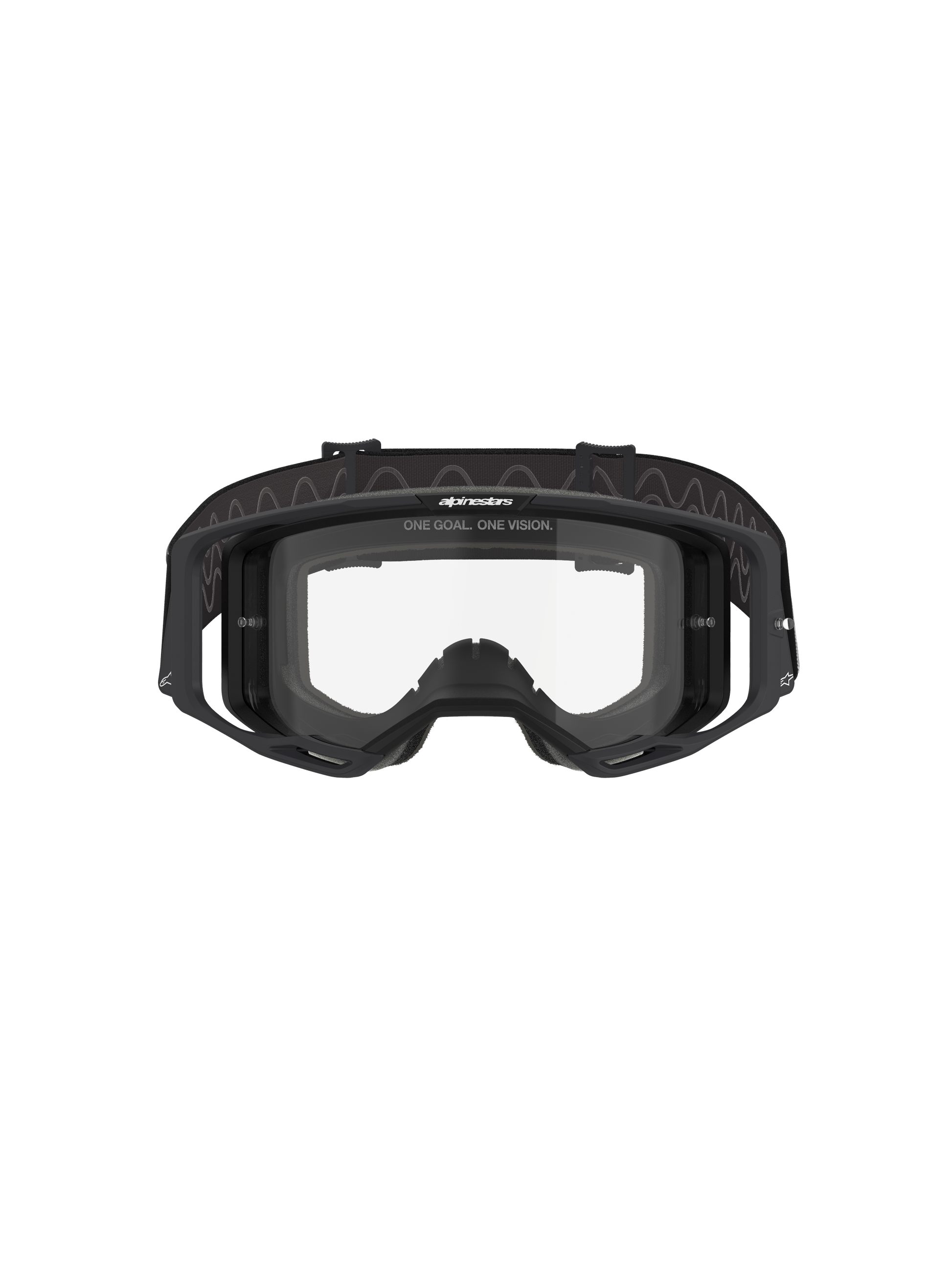 Alpinestars Vision 8 Corp Veiligheidsbril Zwart Helder