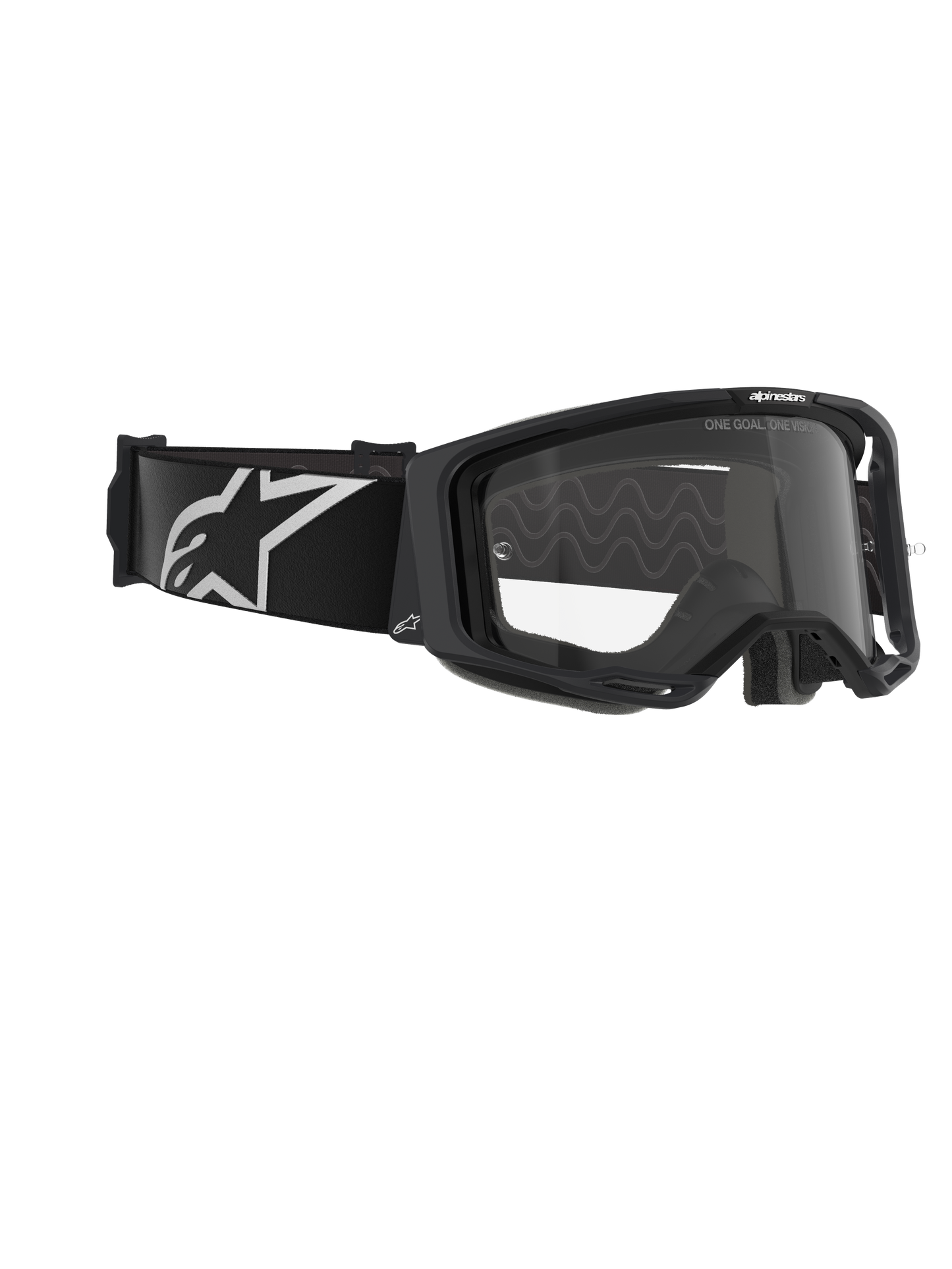 Alpinestars Vision 8 Corp Veiligheidsbril Zwart Helder