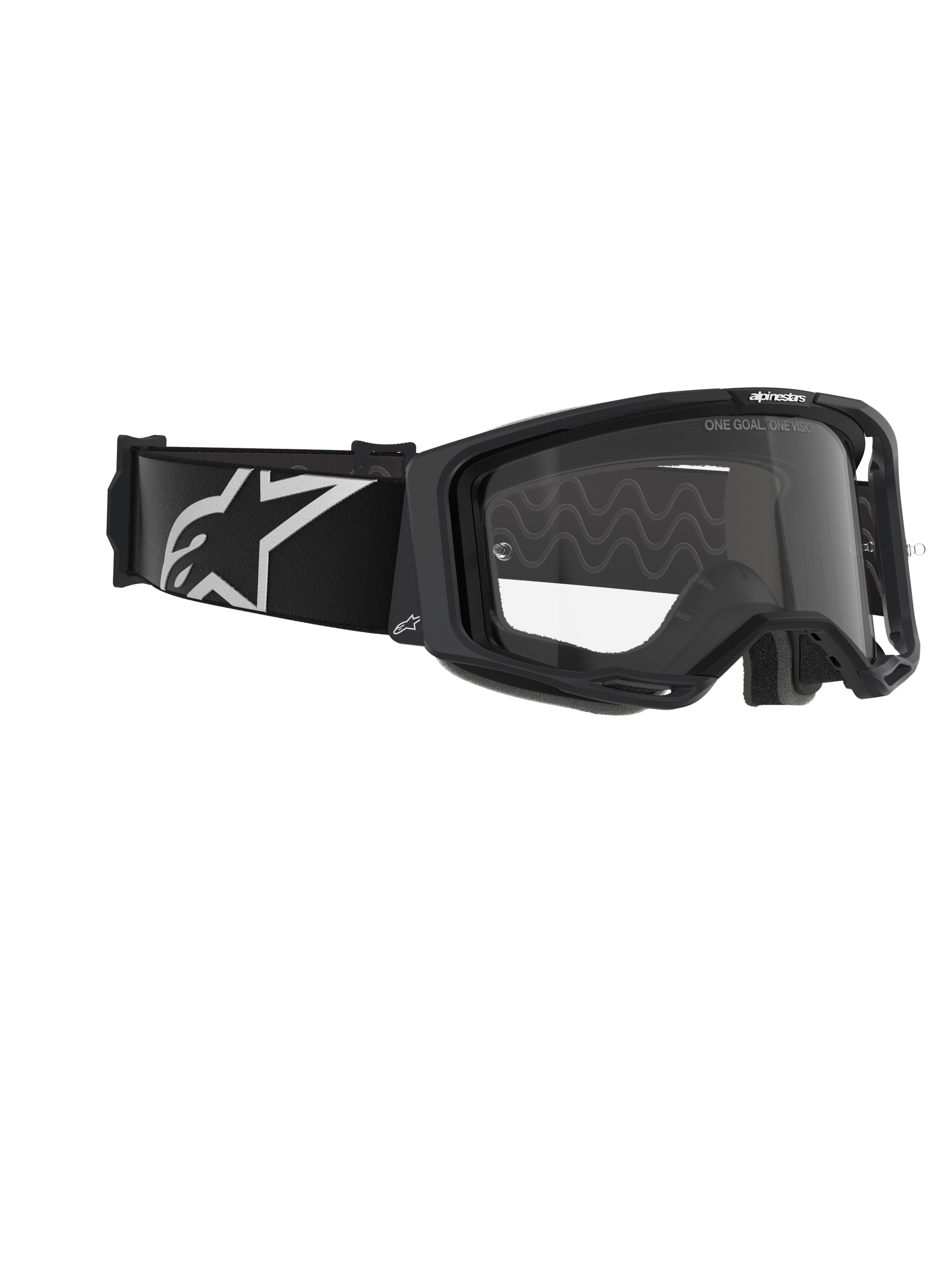 Alpinestars Vision 8 Corp Veiligheidsbril Zwart Helder