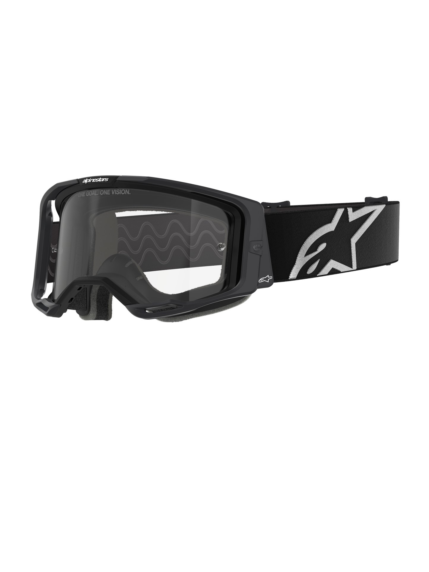 Alpinestars Vision 8 Corp Veiligheidsbril Zwart Helder