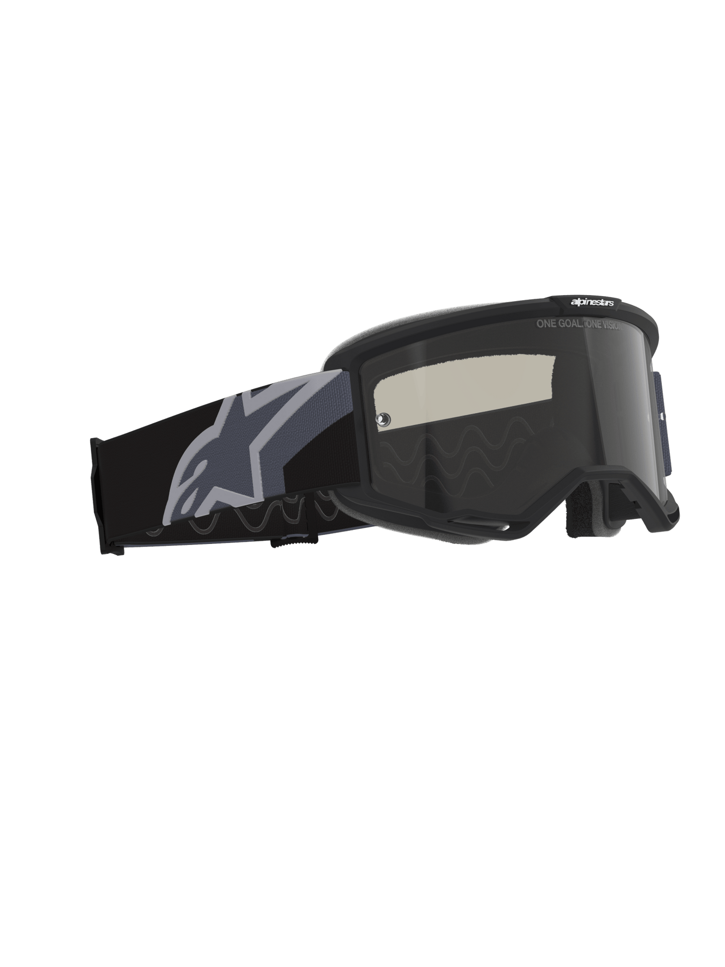 Alpinestars Vision Sand Schutzbrille, dunkle Rauchlinse, Schwarz Grau – MxProStoreParts