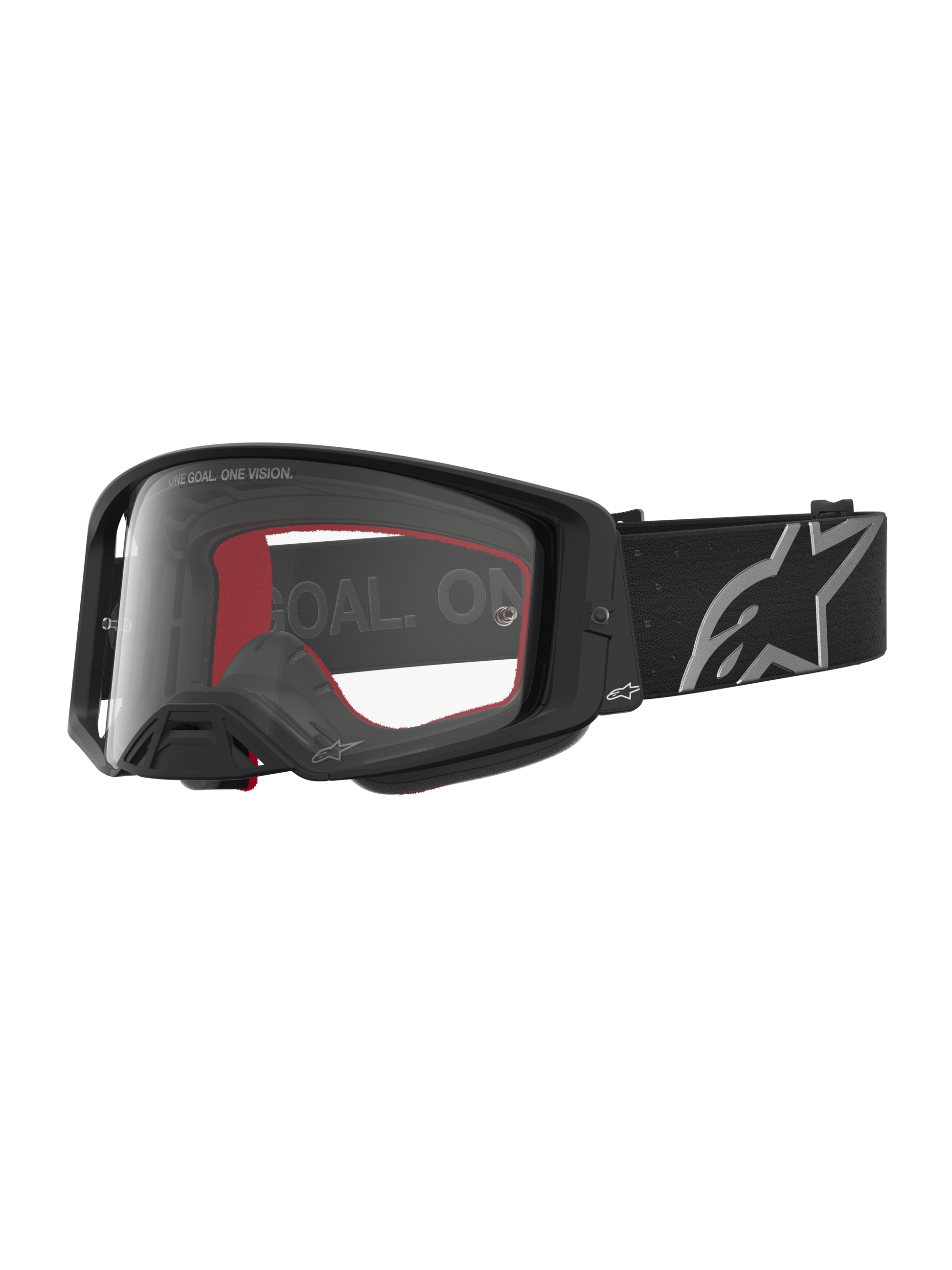 Alpinestars Supertech Vesta Veiligheidsbril Zwart Mat Zilver Transparant