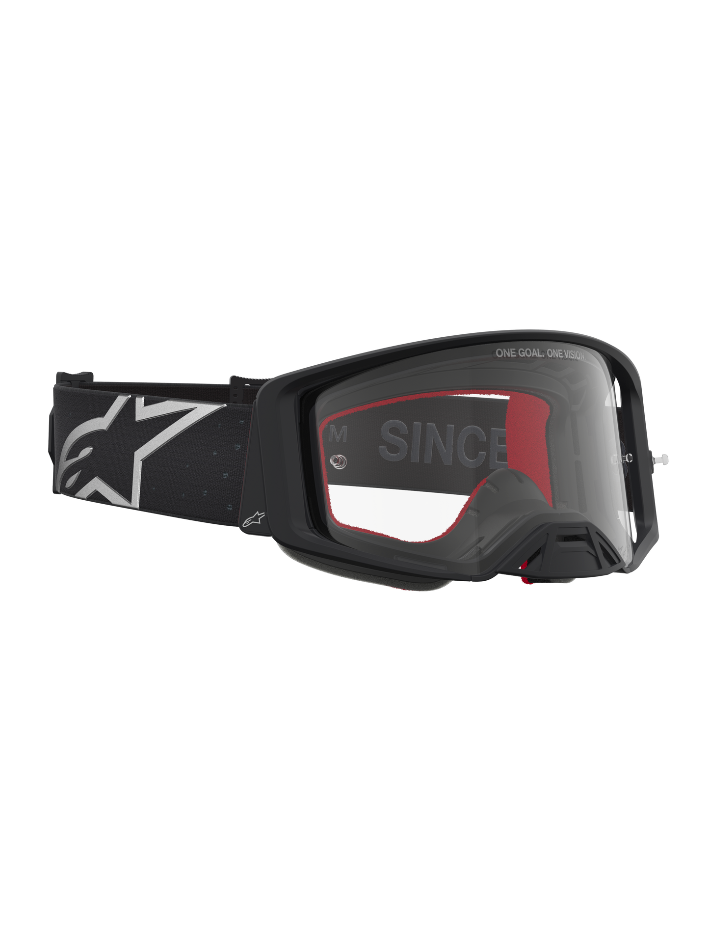 Alpinestars Supertech Vesta Veiligheidsbril Zwart Mat Zilver Transparant