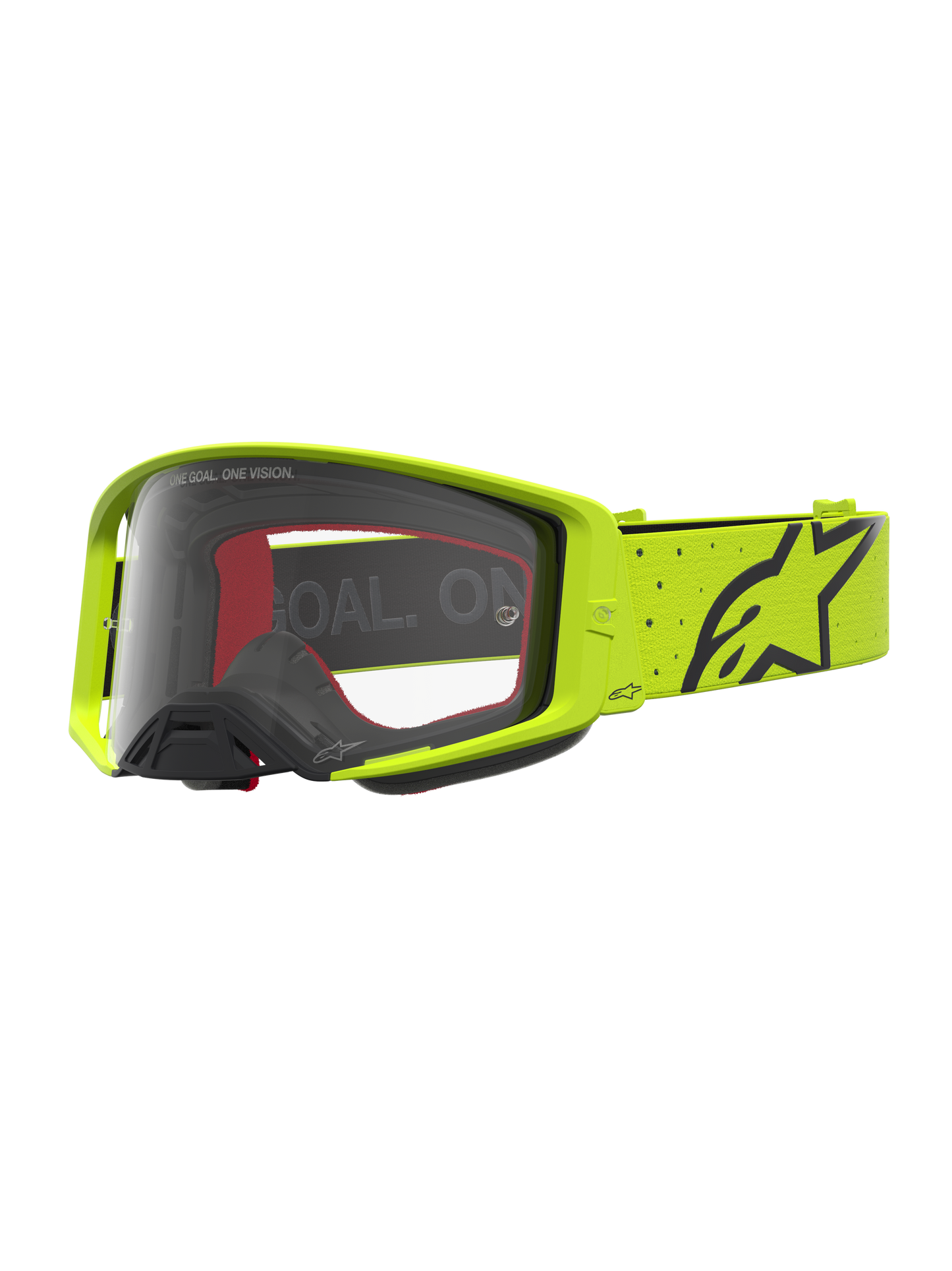 Alpinestars Supertech Vesta Veiligheidsbril Geel Fluo Zwart Transparant