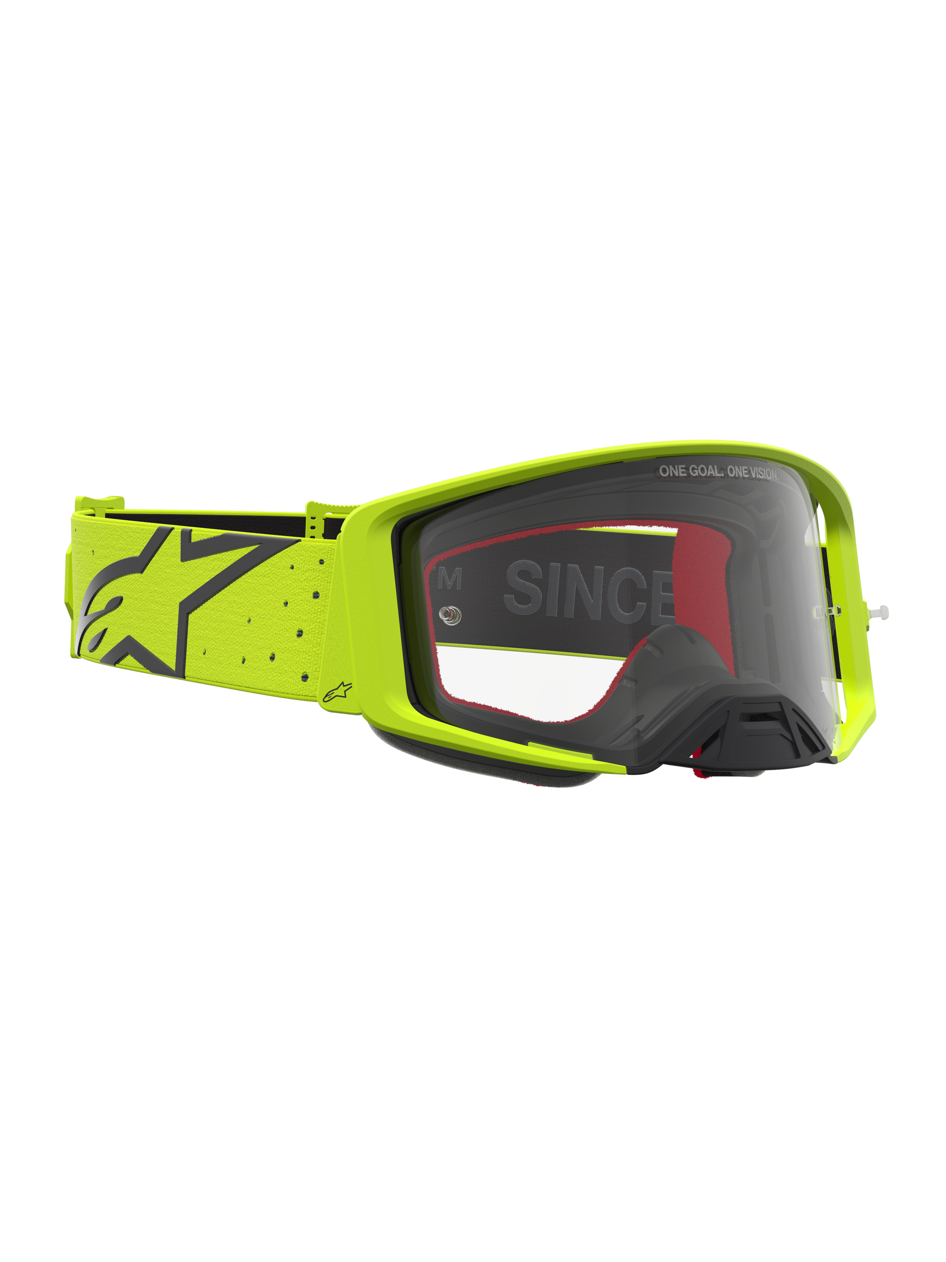Alpinestars Supertech Vesta Veiligheidsbril Geel Fluo Zwart Transparant