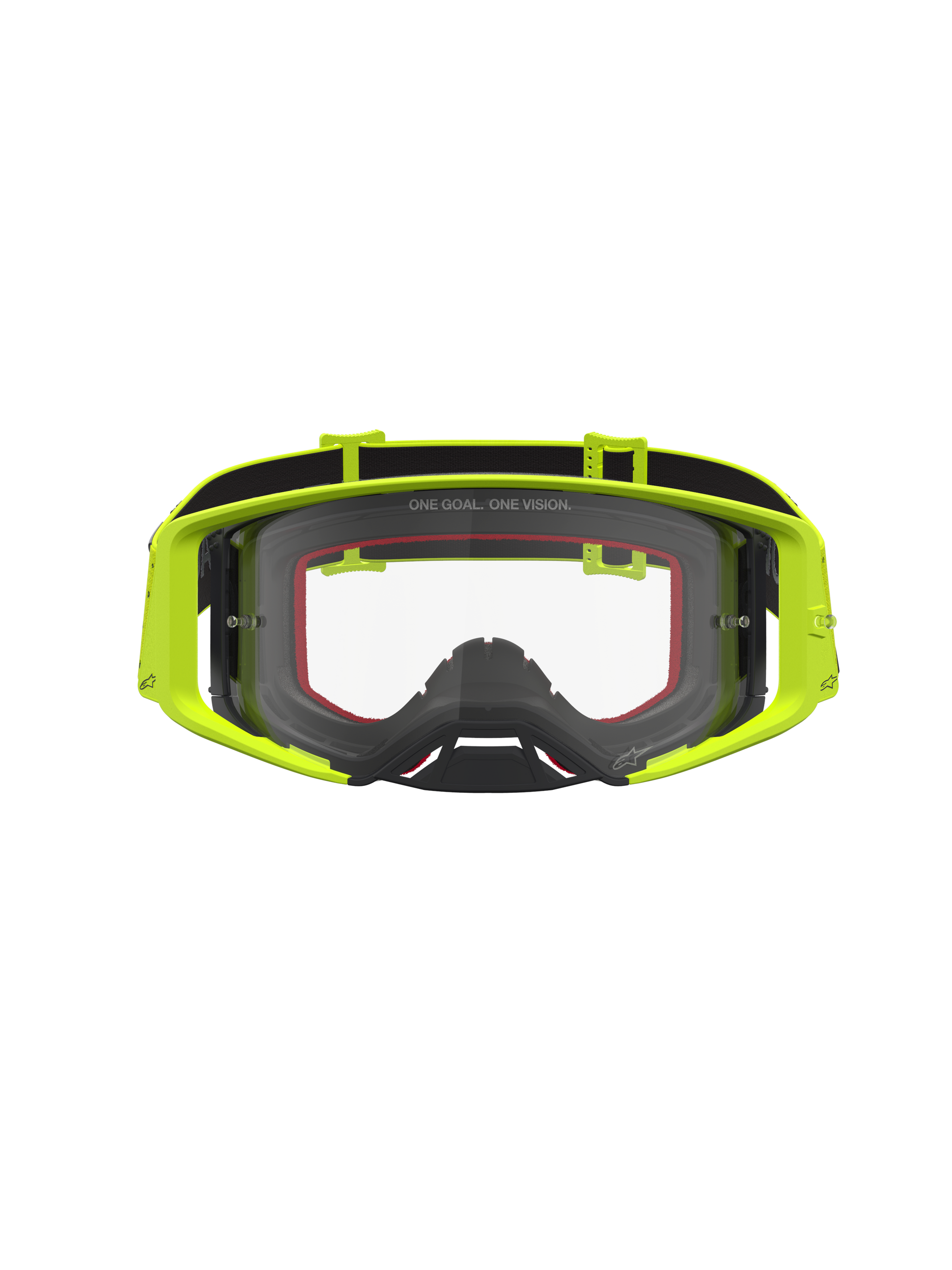 Alpinestars Supertech Vesta Veiligheidsbril Geel Fluo Zwart Transparant