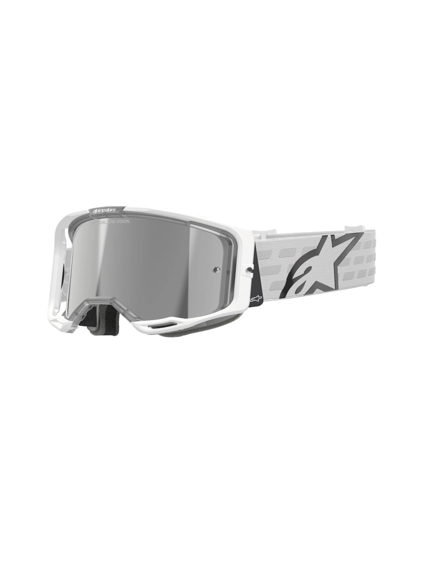 Alpinestars Brille Vision 8 CORP Weiß Spiegelsilber - MxProStoreParts