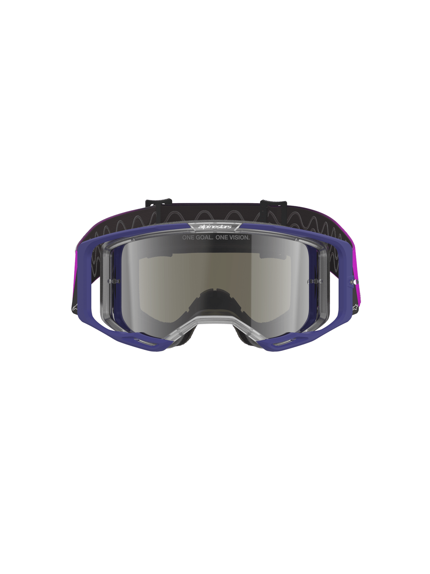 Alpinestars Vision 8 Corp Sicherheitsbrille A-Flex Lila Hellgrau Silber - MxProStoreParts