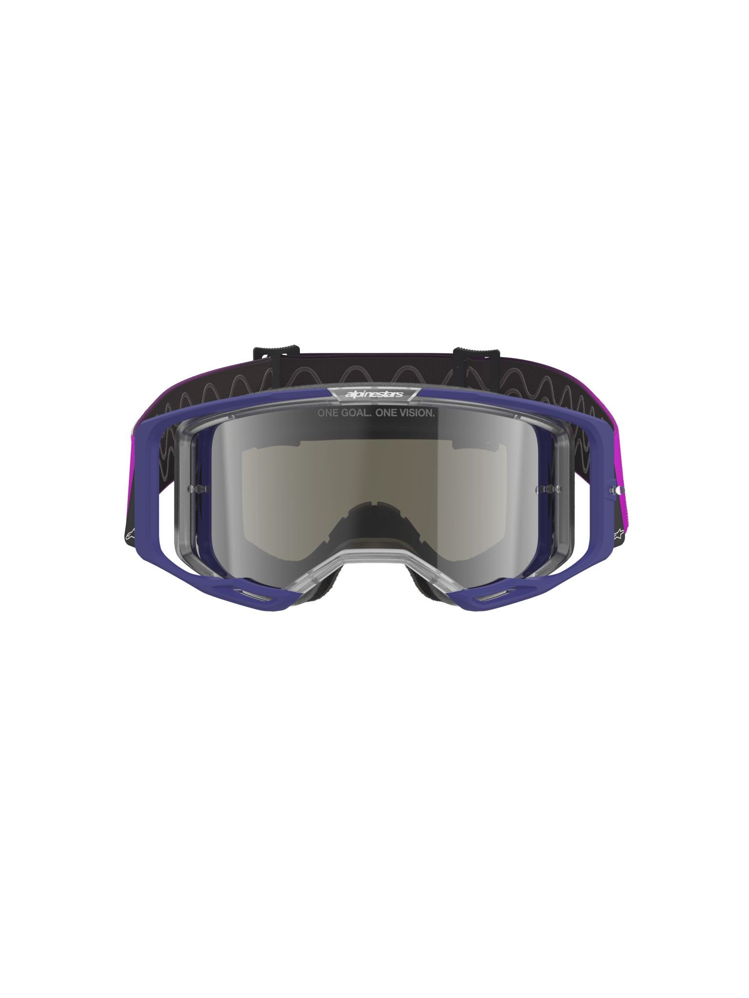 Alpinestars Vision 8 Corp Sicherheitsbrille A-Flex Lila Hellgrau Silber - MxProStoreParts