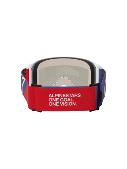 Alpinestars Vision 5 Goggles A-Flex Rahmen Rot Lila Spiegellinse - MxProStoreParts