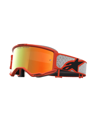 Alpinestars Vision 5 Rora Safety Glasses Silver Orange Mirror Red