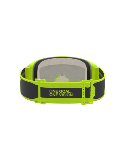 Alpinestars Vision 5 Rora Veiligheidsbril Zwart Geel Fluo Spiegel Zilver One Size