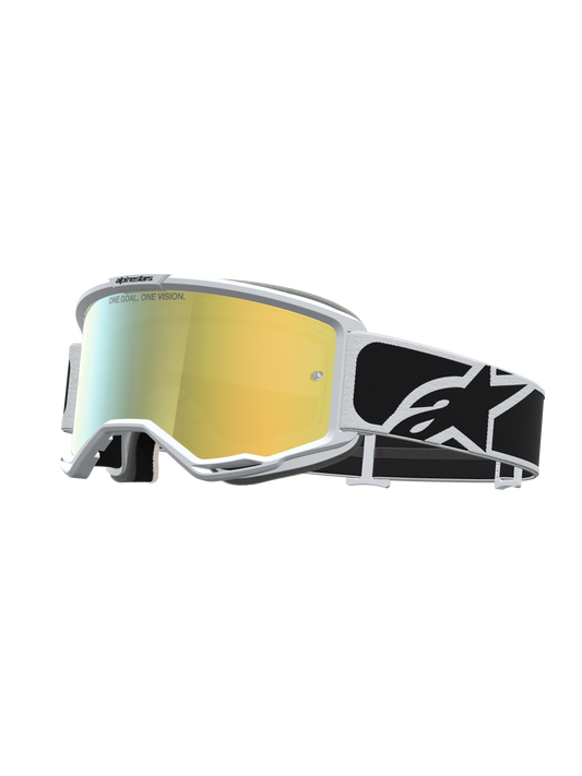 Alpinestars Vision 5 Rora Veiligheidsbril Zwart Wit Mirror Goud One Size