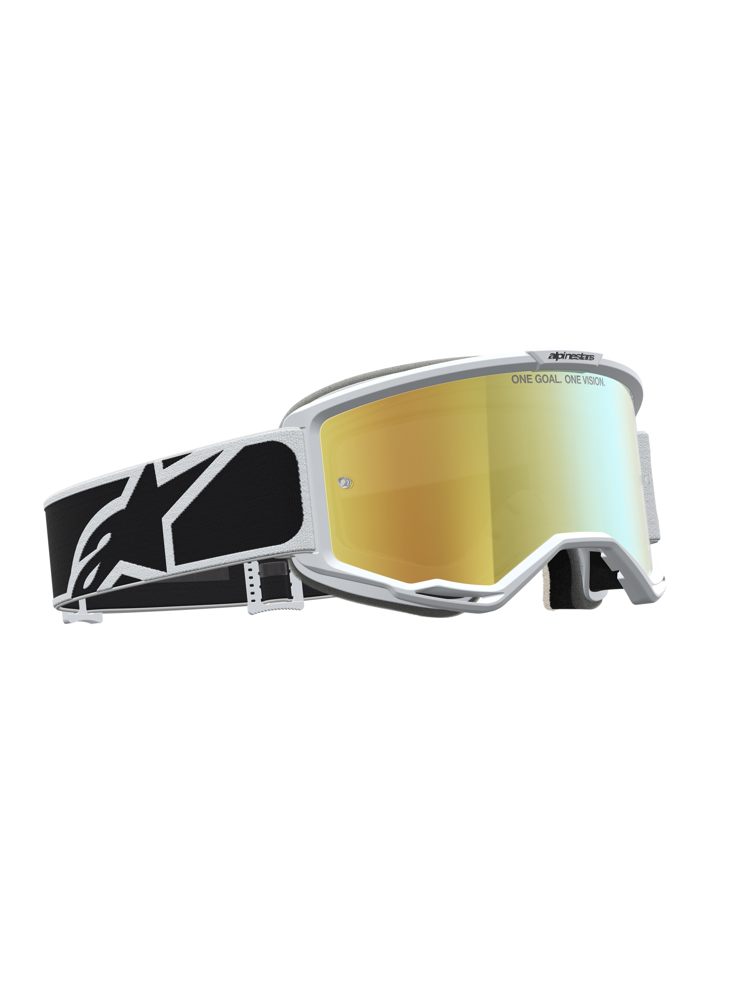 Alpinestars Vision 5 Rora Veiligheidsbril Zwart Wit Mirror Goud One Size