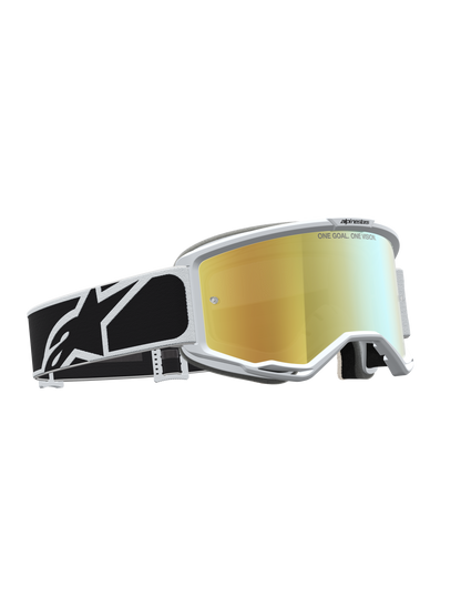 Alpinestars Vision 5 Rora Veiligheidsbril Zwart Wit Mirror Goud One Size