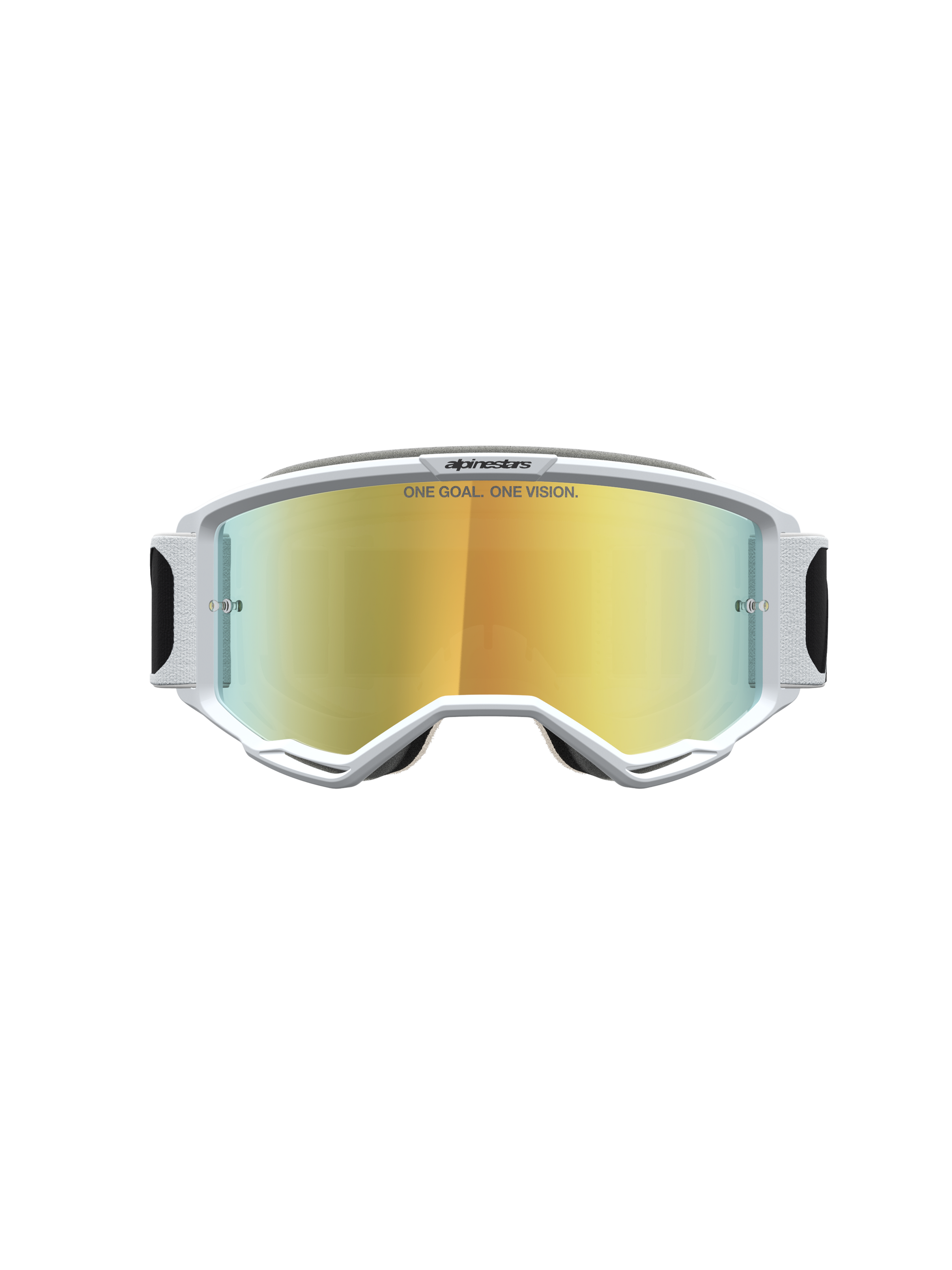 Alpinestars Vision 5 Rora Veiligheidsbril Zwart Wit Mirror Goud One Size