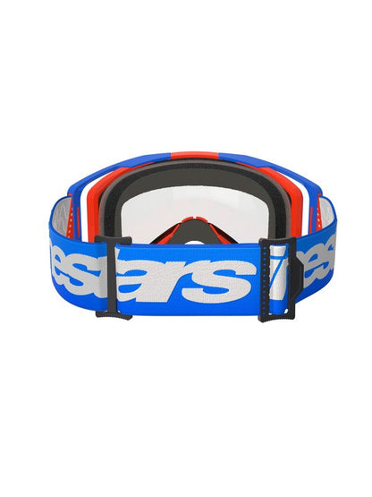 Alpinestars Goggle Vision 8 WORDMARK DUAL PANE BLUE ORANGE Clear