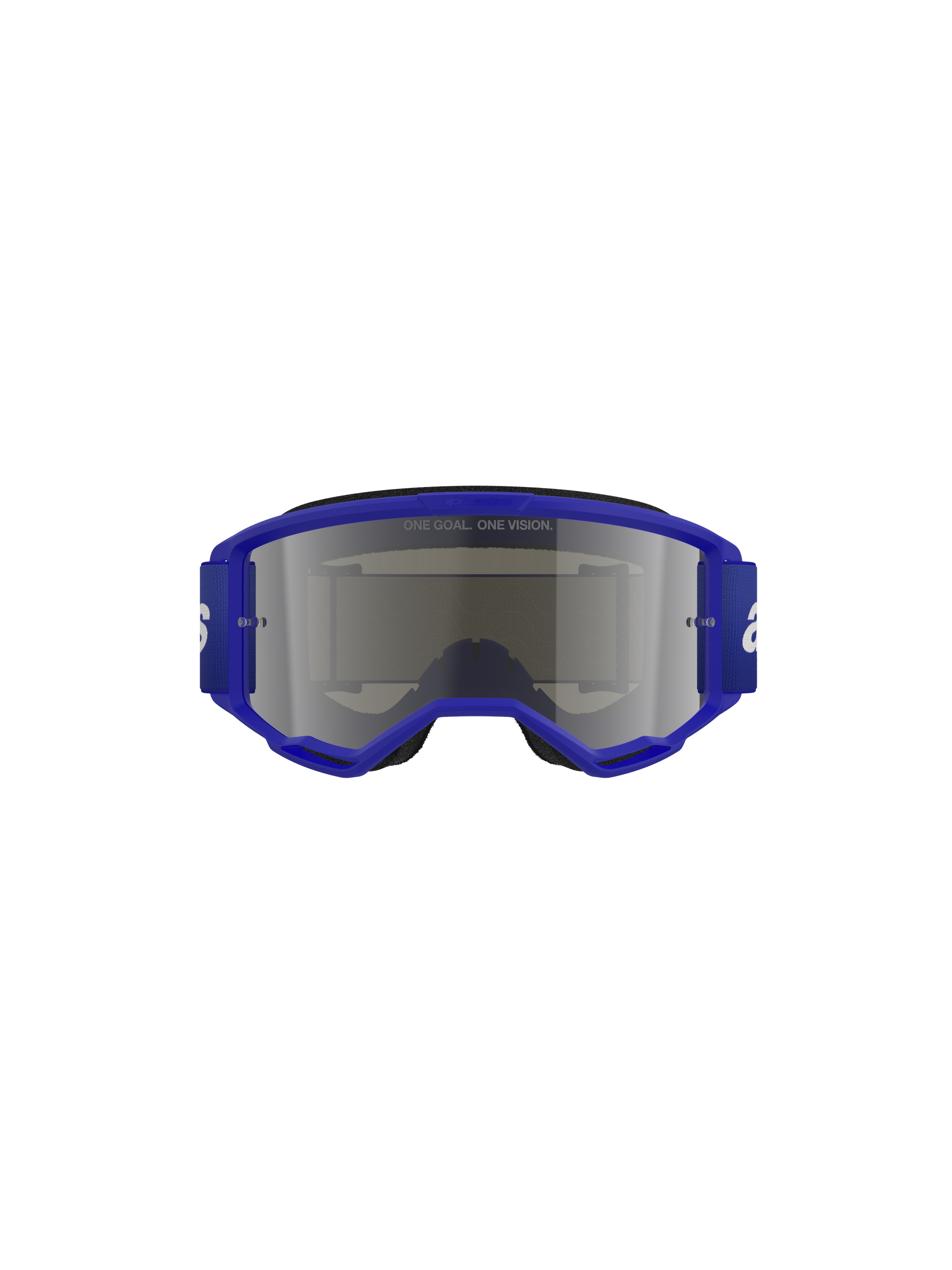 Alpinestars Vision 3 Wordmark Veiligheidsbril Blauw Spiegel Zilver