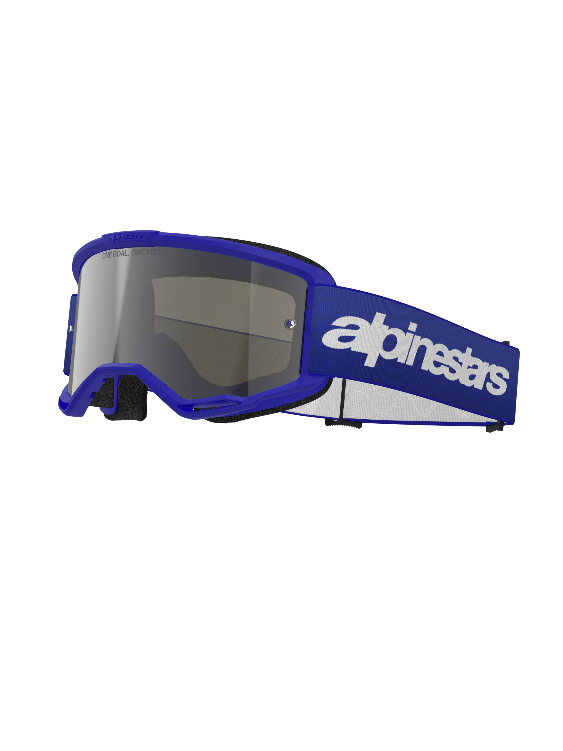 Alpinestars Vision 3 Wordmark Veiligheidsbril Blauw Spiegel Zilver