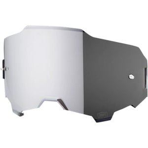 Lentille argentée miroir 100% pour lunettes de cross Armega 100%